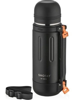 Shotay Çelik Termos Take Trip 1200ML Siyah