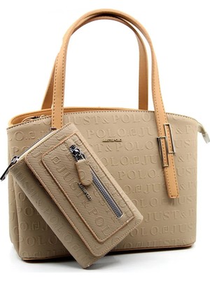 Just Polo Kadın Ayarlanabilir Askılı Omuz Çantası ve Cüzdan Kombini PBU4030-1006