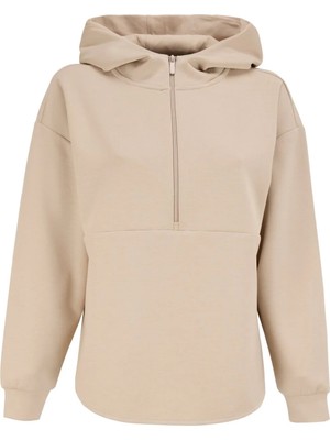 Fabrika Açık Bej Kadın Kapüşon Yaka Oversize Sweatshirt F4WL-SWT0572