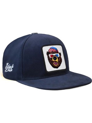 BlackBörk Hip Hop Kids Ayı Logolu Lacivert Çocuk Beyzbol Şapka