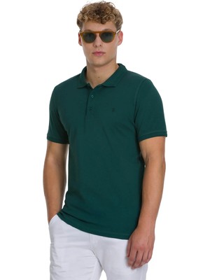 Hatemoğlu Yeşil Regular Fit 100% Pamuk Polo Yaka Tişört