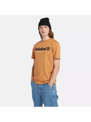 Timberland Embroidery Logo Tee Erkek Sarı Tshirt TB0A6SE1P471