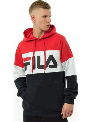 Fila Erkek Kapşonlu Sweatshirt Night Blocked 687001