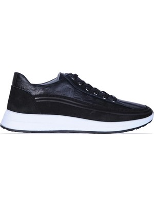 Dropland 9141 Siyah Nubuk Deri Erkek Sneaker Ayakkabı