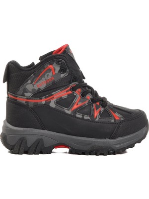 Aspor Siyah Kamuflaj Çocuk Trekking ve Outdoor Bot