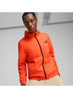 Puma Essentials Solid Erkek Turuncu Kapüşonlu Ceket