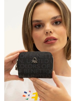 United Colors Of Benetton Siyah Kadın Cüzdan BNT-1304