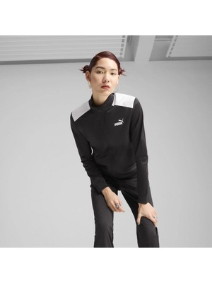 Puma Poly Kadın Siyah Dik Yaka Eşofman Takımı