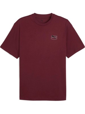 Puma Graphic Erkek Bordo Tişört