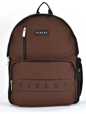 Sisley Okul Sırt Çantası Unisex Çok Gözlü Günlük Seyahat Sırt Çantası