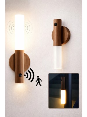 Eco Lounge Sensörlü Dekoratif Meşale Duvar Aplik LED Gece Lambası Mıknatıslı Model