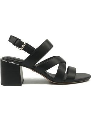 Nine West Elıcea 6fx Siyah Kadın Topuklu Sandalet