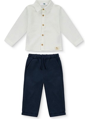Mothercare Erkek Bebek Düğmeli Gömlek Yaka Uzun Kol Reçme
