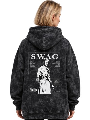 Sevbano Justin Bieber Şarkıcı Baskılı Unisex Oversize Premium Yıkamalı Hoodie Sweatshirt