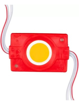 Omrs Store 12 Volt 2.4 Watt Kırmızı Cob LED Modül - 40X22 mm