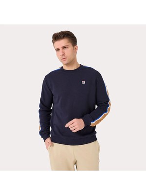 Fila Erkek Bisiklet Yaka Sweatshirt Braid Detail TM411156