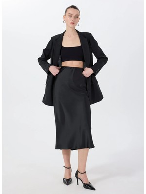 Fabrika Relaxed Siyah Kadın Ceket F5SL-CKT0019