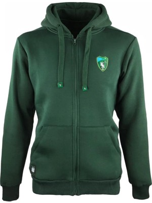 Kocaelispor Lisanslı Fermuarlı Kapüşonlu Sweat Yeşil