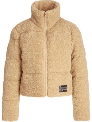 JJXX 12240601 Jxisa Teddy Puffer Ceket Otw Bej