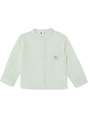 Mothercare Erkek Bebek Gömlek Düğmeli Gömlek Yaka Long Sleeve