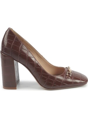 Nine West Eathan2 5pr Kahverengi Kadın Topuklu Ayakkabı