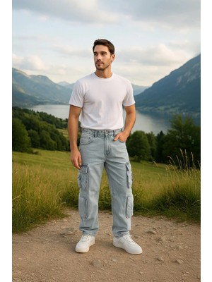 Banny Jeans Erkek Kargo Cepli Jean Pantolon