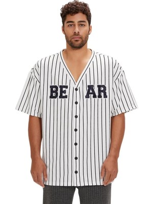 Bad Bear 24.01.30.001 Homer Shirt Beyaz