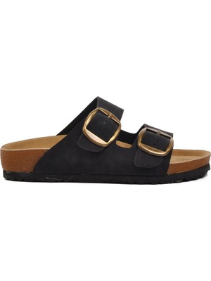Pierre Cardin PC-6958 Siyah Kadın Mantar Terlik