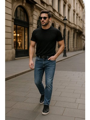 Banny Jeans Erkek Koyu Mavi Regular Fit Jean Pantolon