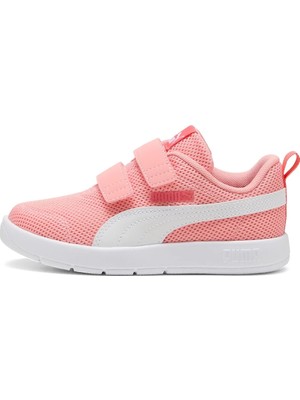 Puma Courtflex V3 Mesh Çocuk Pembe Sneaker  Nefes Alabilen Konforlu Ayakkabı