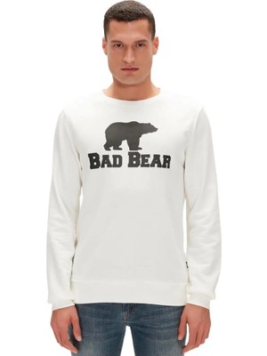 Bad Bear 20.02.12.011 Crewneck Sweatshirt Beyaz