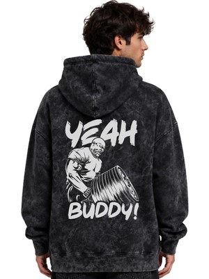 Sevbano Ronnie Coleman Fitness Bodybuilding Gym Baskılı Unisex Oversize Premium Yıkamalı Hoodie Sweatshirt