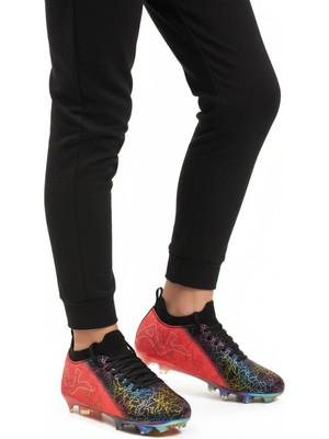Playup Siyah Fuşya Bilekten Çoraplı Unisex Krampon GK-252-153 G