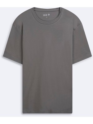 LTB Relaxed Fit Interlok Basic Yeşil T-Shırt