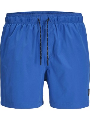 Jack & Jones Jack Jones Jpstmauı Jjswım Solıd Akm Sn Erkek Mavi Deniz Şortu 12272776-04