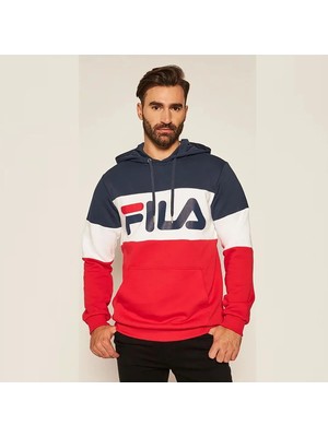 Fila Erkek Kapşonlu Sweatshirt Night Blocked 687001