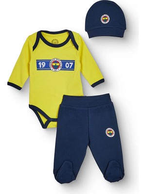 TeknoKapsül Fenerbahçe Unisex Body-Alt-Şapka Lisans Baskılı Çıtçıtlı Bisiklet Yaka Long Sleeve Patikli