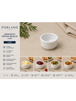 Porland Lebon Beyaz Tereyağ-Reçellik 6cm 04POR028915