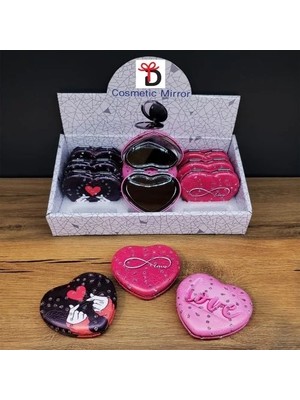 DS LLC Kalpli Love Tasarımlı Cep Aynası