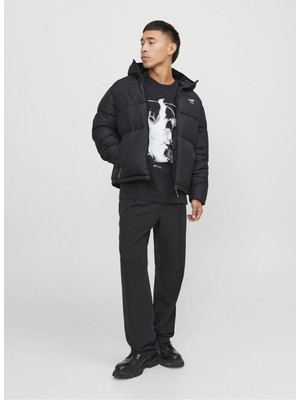 Jack & Jones Jorstead Puffer Jacket Siyah Erkek Mont 12238878