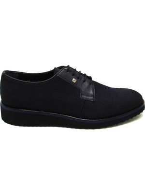 Fosco Erkek Casual Deri Ayakkabı Nubuk Lacivert FSC-6510