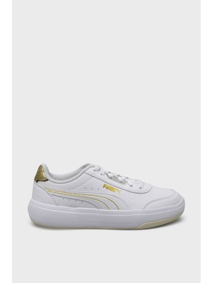 Puma Kadın Tori Metallic Shine Spor Ayakkabı Beyaz Gold 396343