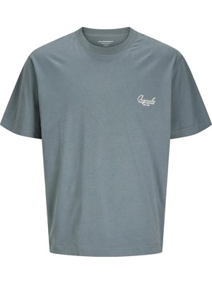 Jack & Jones Jack Jones Jorıslıngton Type Graphıc Back Tee Ss Cn Erkek Antrasit Tshirt 12273004-16