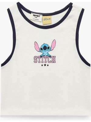 Koton Stitch Baskılı Kaşkorse Kolsuz Lisanslı Atlet