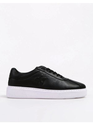 Fabrika Siyah Erkek Deri Sneaker Sılcon