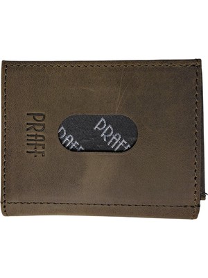 Praff PRF-200728 Erkek Hakiki Deri Çıtçıtlı Küçük Cüzdan
