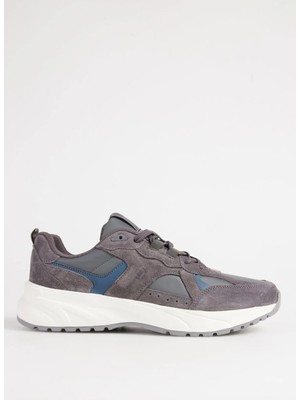 Fabrika Gri Erkek Süet Sneaker Pınos-Bevan