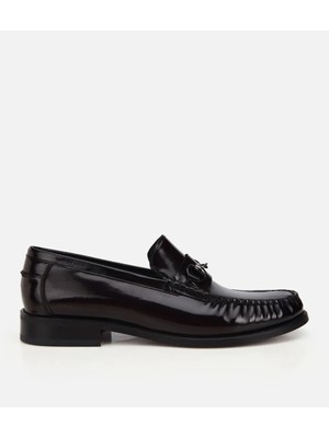 Hotiç 02AYH320190A780 ERKEK Deri Bordo Toka Detaylı Klasik Loafer