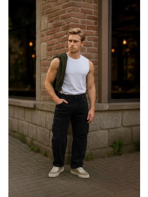Banny Jeans Erkek Kargo Cepli Jean Pantolon