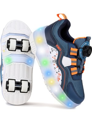 Kiko Kids  Lucia Patenli Işıklı Erkek Çocuk Spor Ayakkabı Kaykay